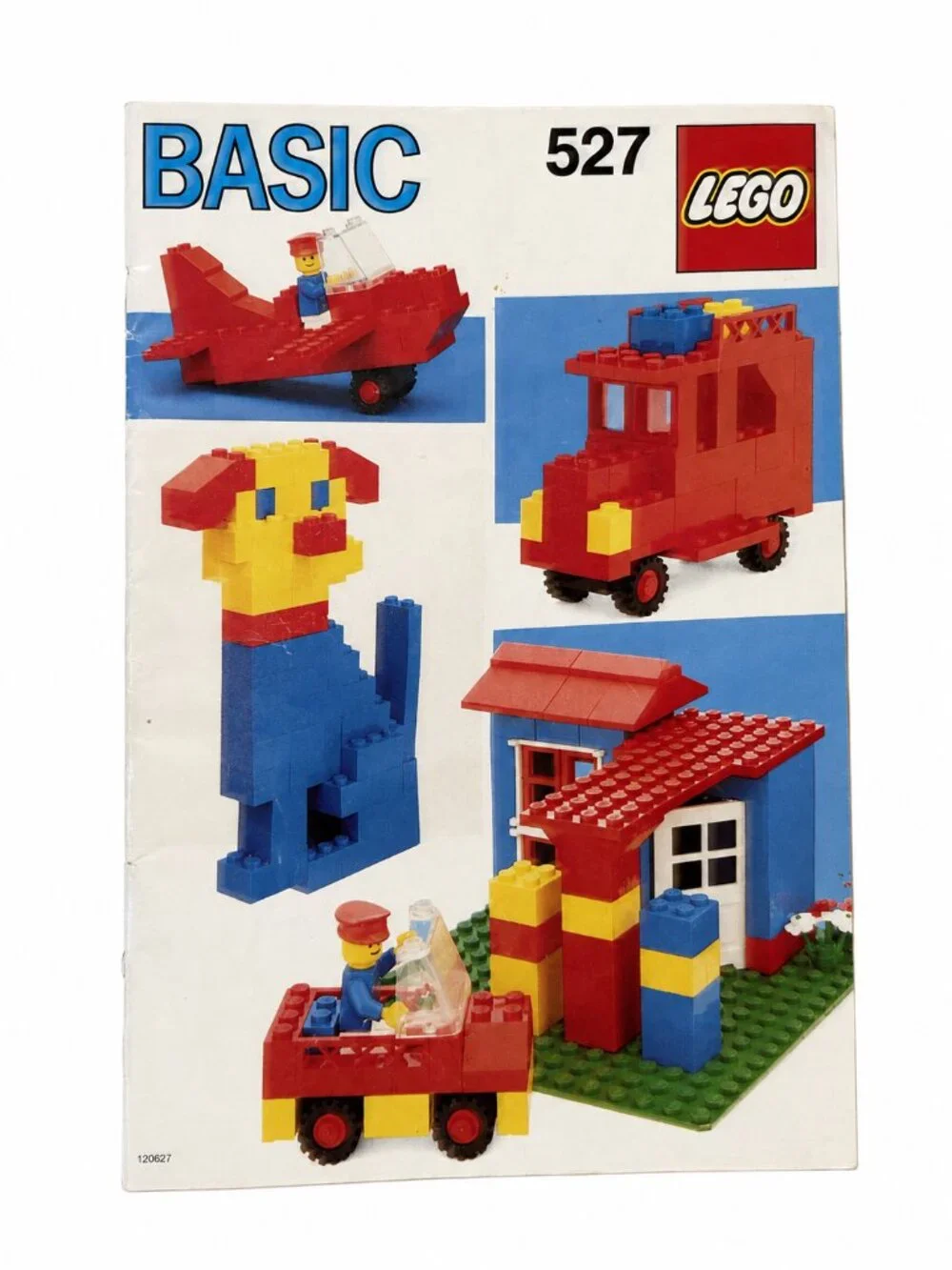 Vintage LEGO Bulk Lot 1980s Basic 527 Manual Baseplates Wheels Printed Parts